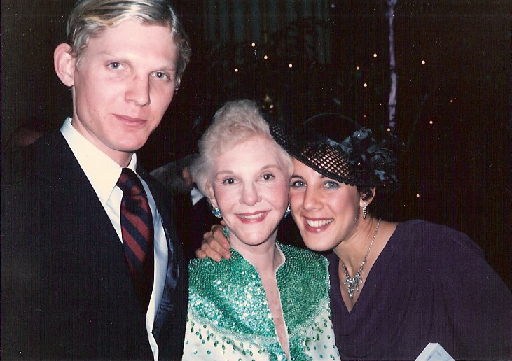 Mary Martin with Frederick Hodges and Rusty
                        Frank